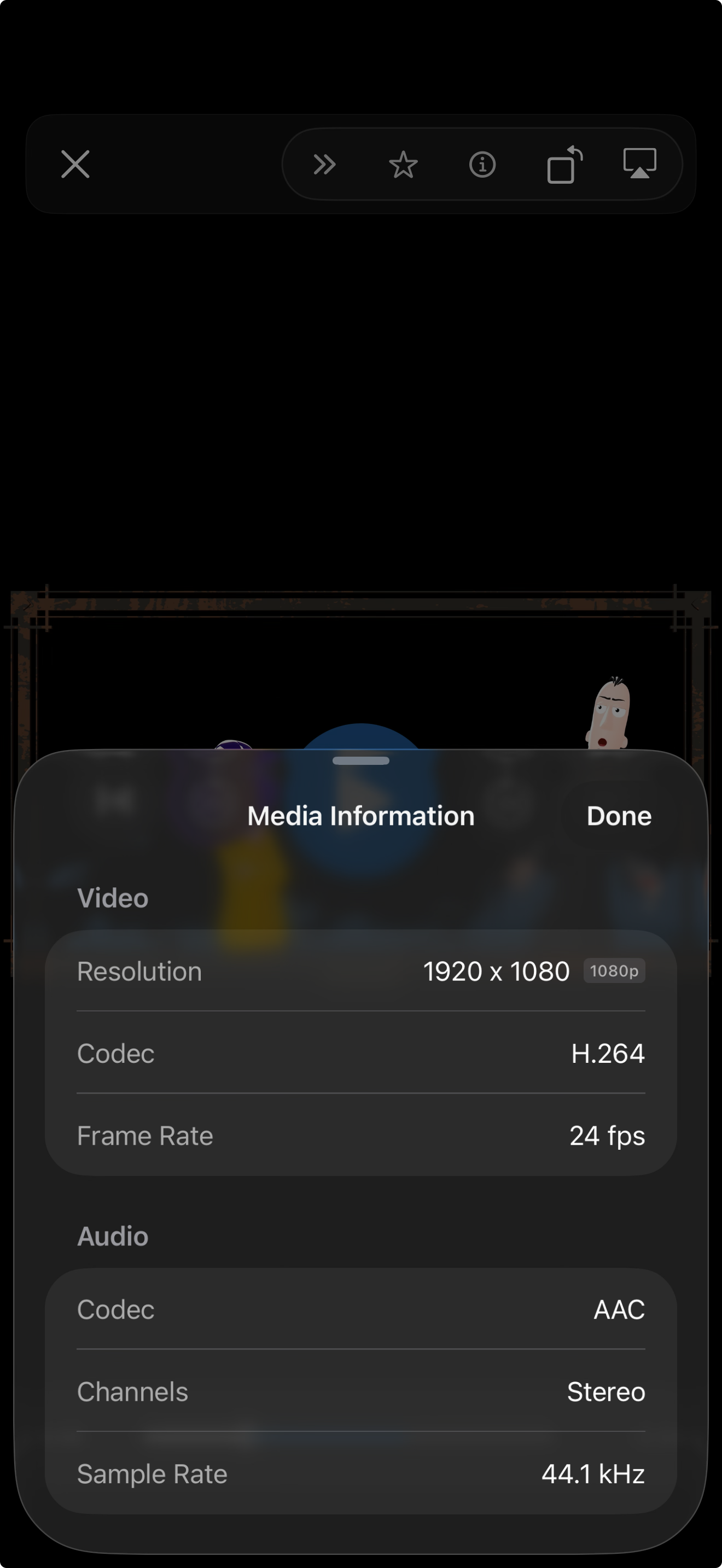 Media Info screenshot