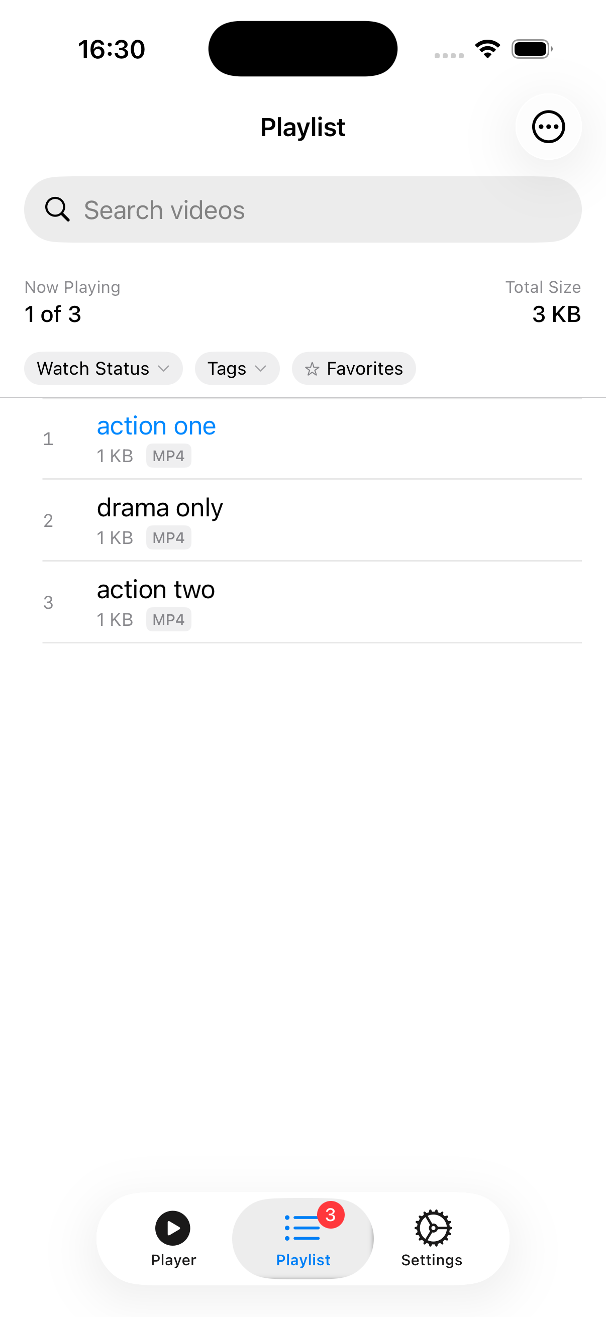 RandomPlayer on iPhone